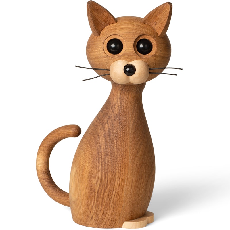 Lucky Cat Holzfigur 42 cm