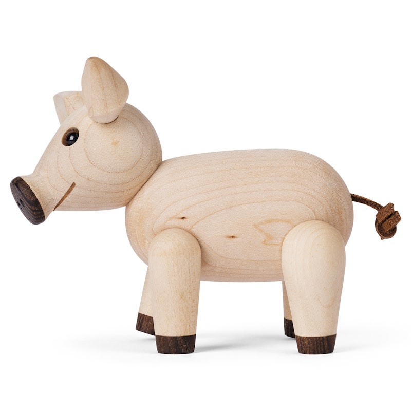 Penny Pig Wooden Figurine 8 cm