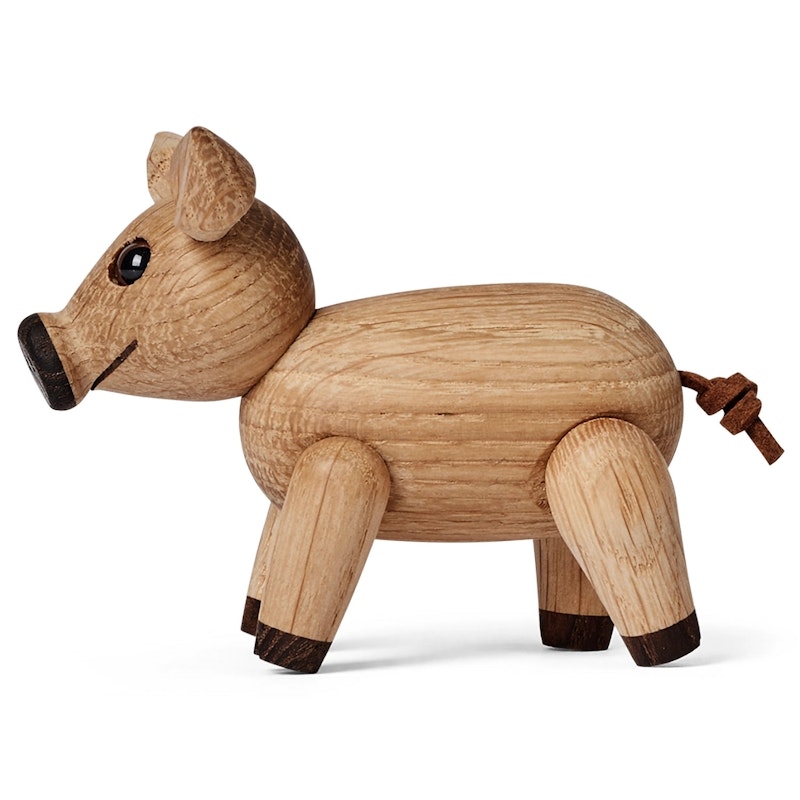 Poppy Pig Wooden Figurine 6 cm