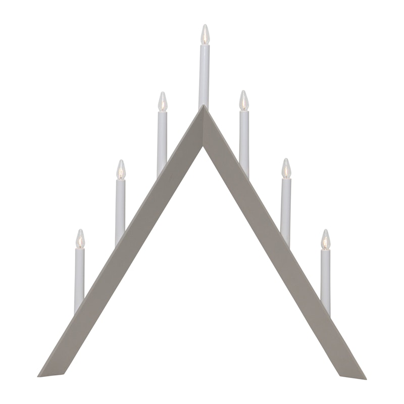 Arrow Candlestick, Beige