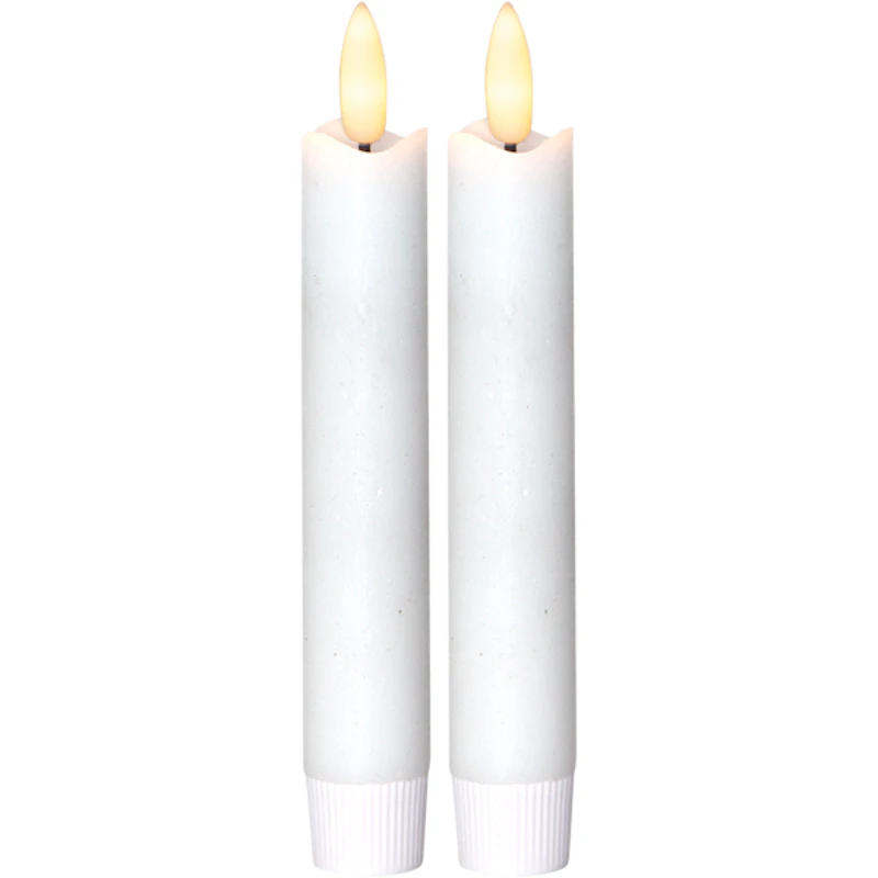 Flamme LED Antique Candle White 2-pack, 15 cm
