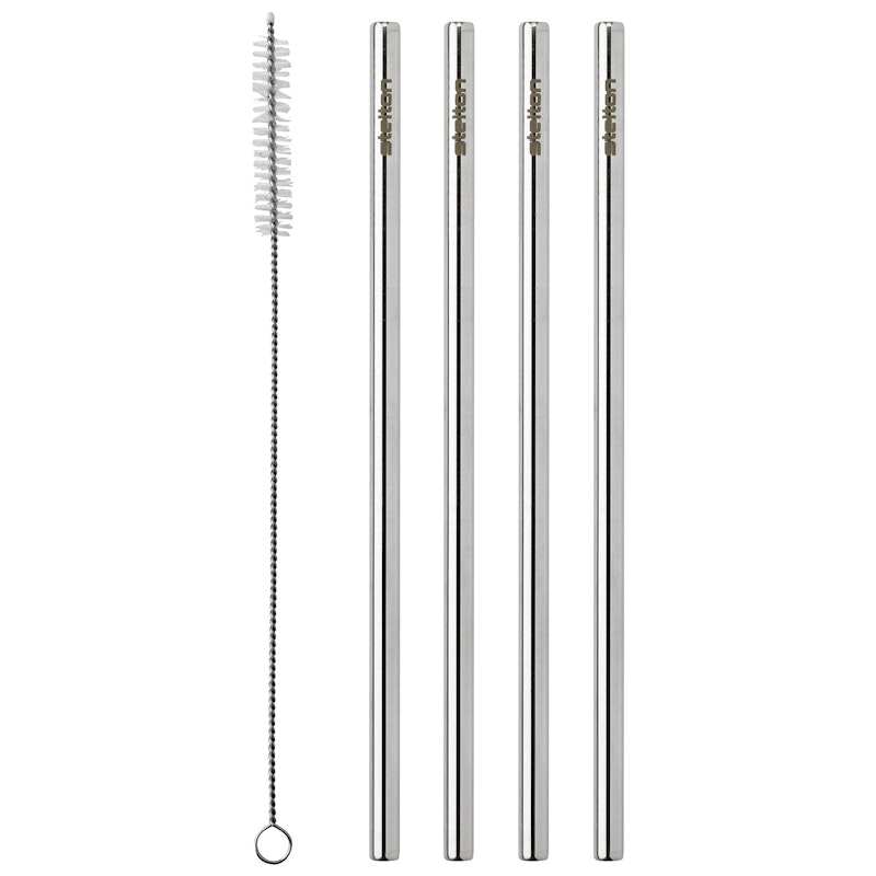 Straws Stainless Steel 4-pack
