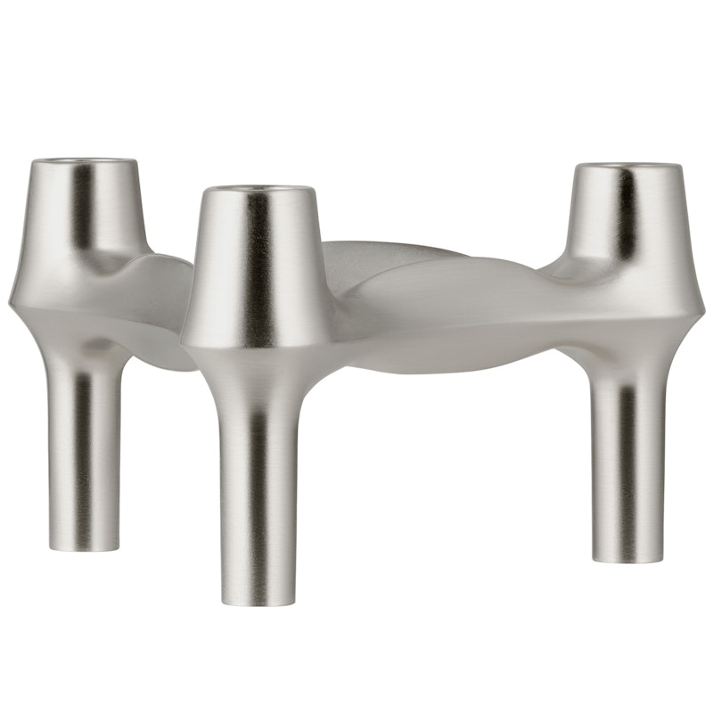 BMF Candle Holder, Brushed Chrome
