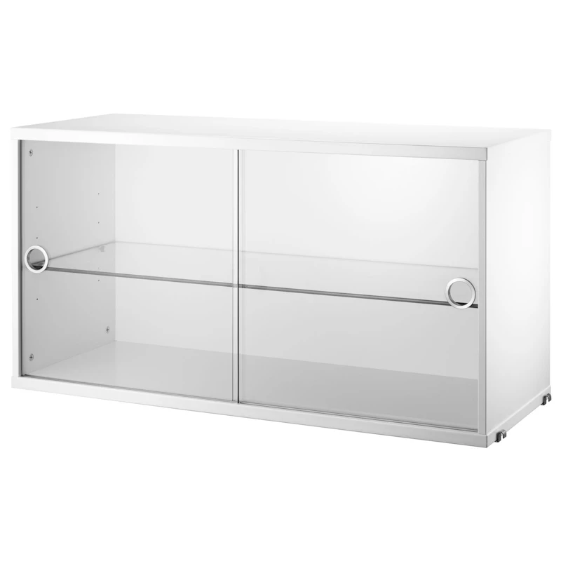 String Display Cabinet 30x78 cm, White