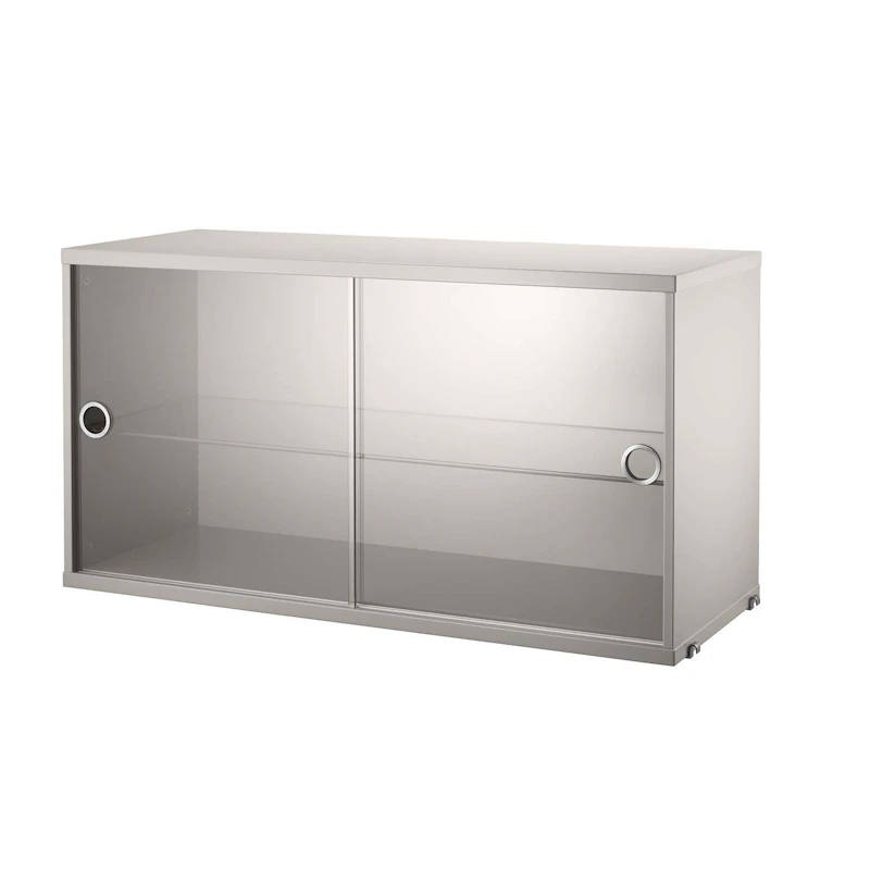 String Display Cabinet 30x78 cm, Beige