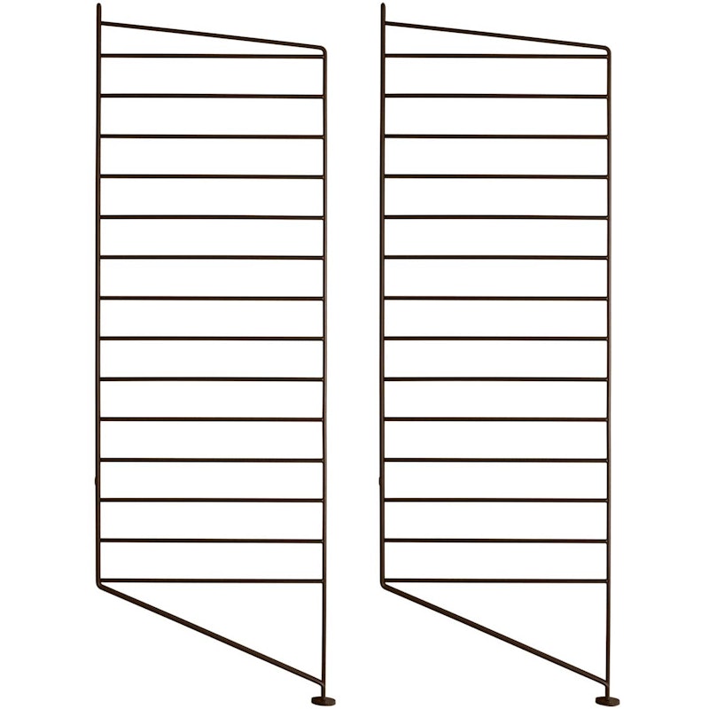 String Paneele Fußboden 30x85 cm 2-er Set, Braun