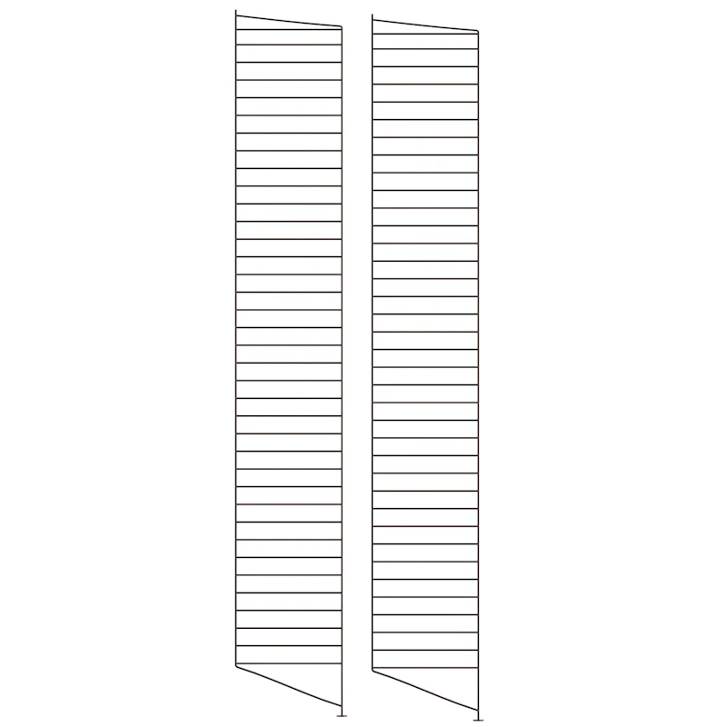 String Panels Floor 30x200 cm 2-pack, Dark Brown