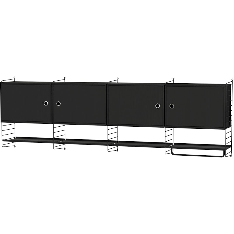 String Shelf Combination K Kitchen, Black