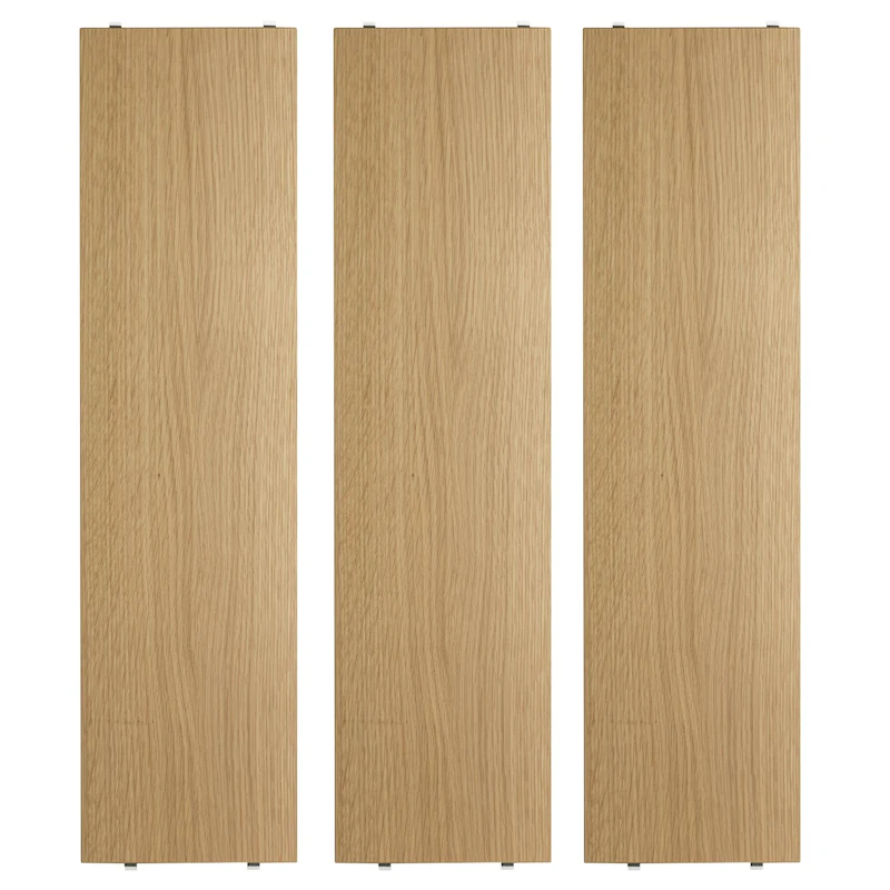 String Shelves 3-pack 78x20 cm, Oak
