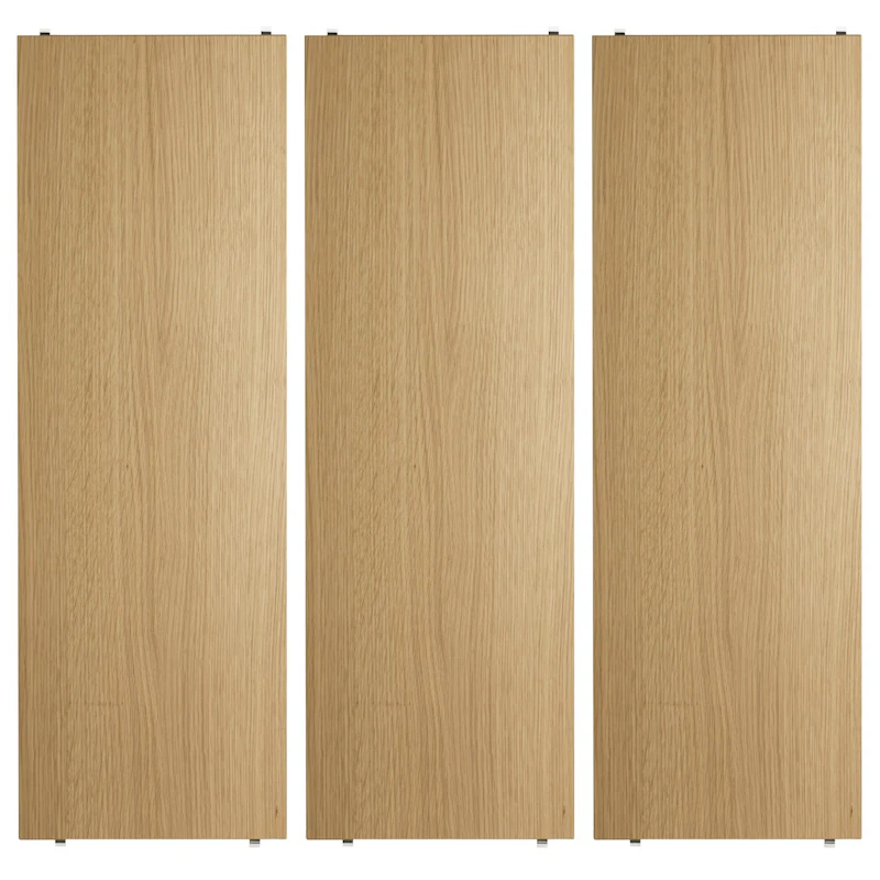 String Shelves 3-pack 78x30 cm, Oak
