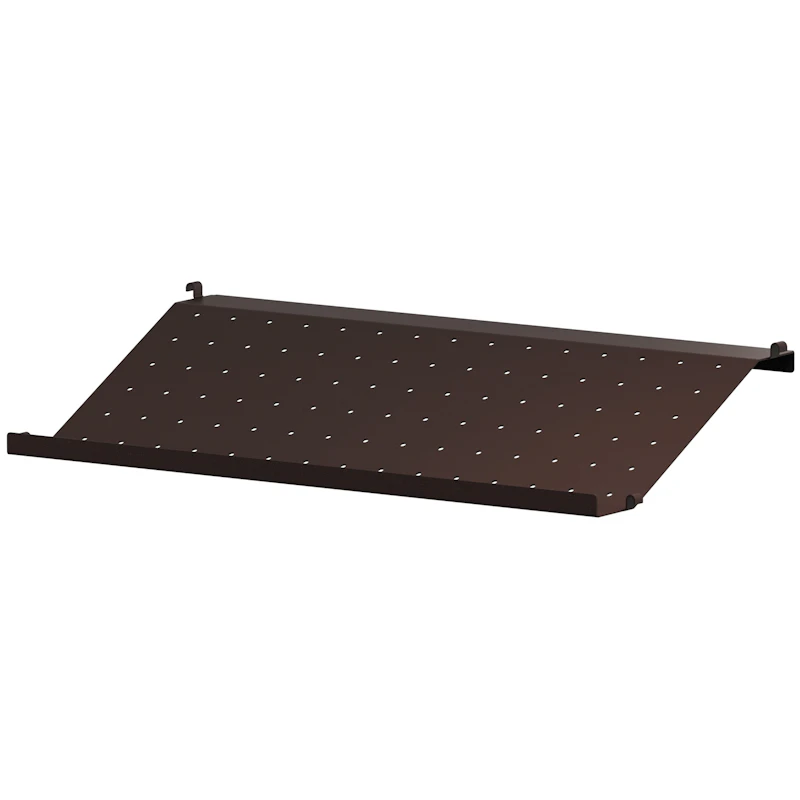 String Shoe Shelf 30x58 cm, Dark Brown