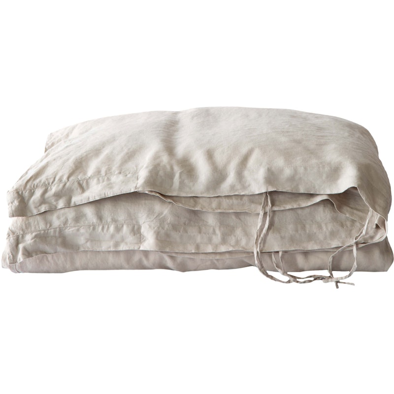 Bettbezug 240x220 cm Leinen, Warmes Grau