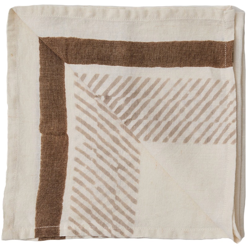Ella Napkin 50x50 cm, Brown