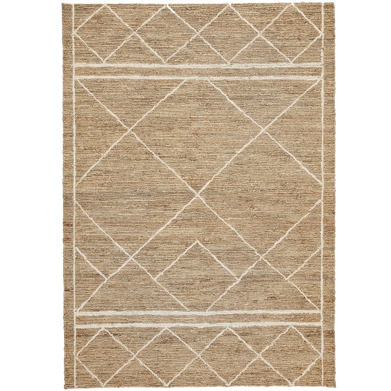 Harliquine Hemp Rug 200x300 cm, White