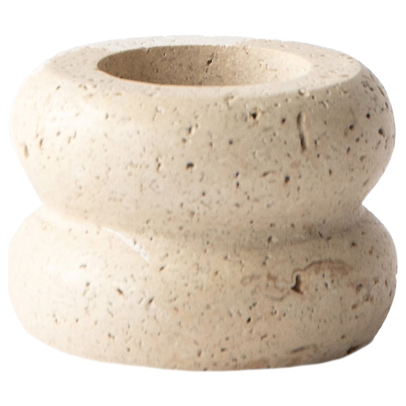 Travertine Kerzenhalter, 12 cm