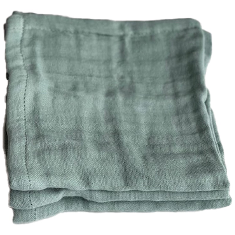 Fine Face Towels 30x30 cm 3-pack, Dusty Mint
