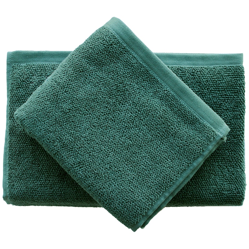 Mild Towel Set 50x80 / 70x140 cm, Dark Green