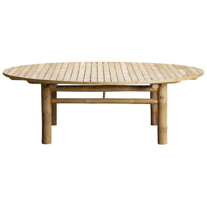 Loungetisch Bambus Ø140 cm, Natur