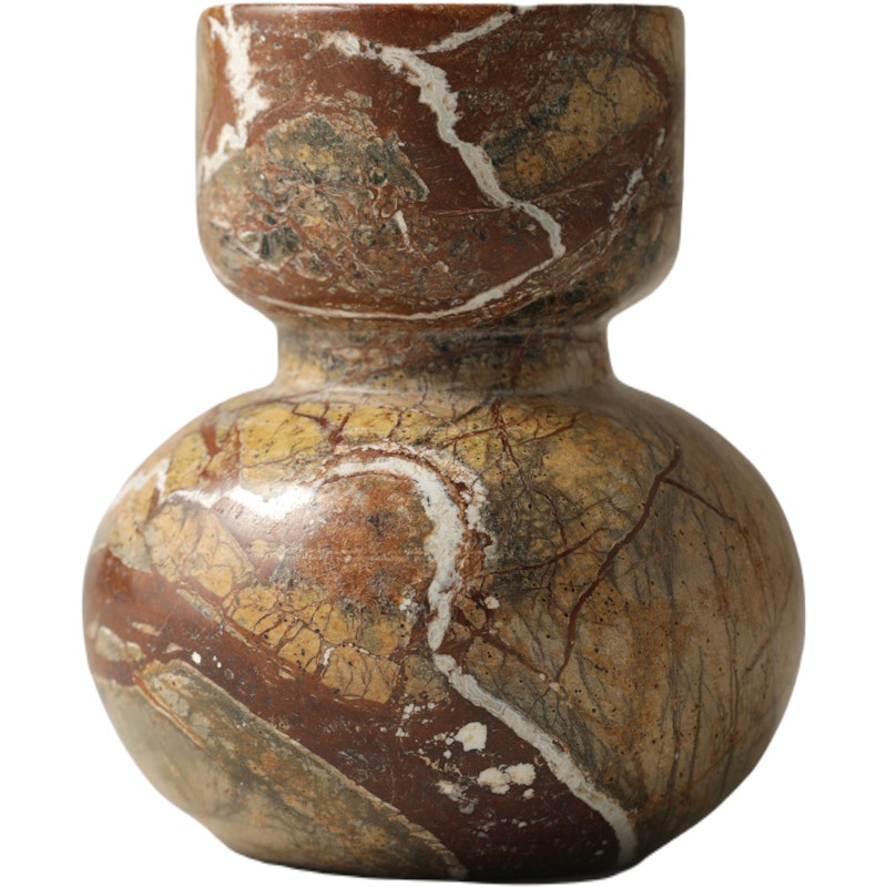 Asker Candle Holder Red 9x7cm