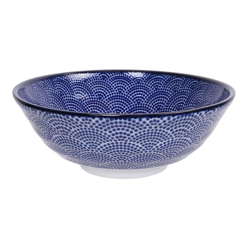 Nippon Blue Soba Schüssel 1 L, Dots