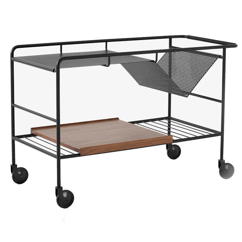Alima NDS1 Trolley, Walnut / Matte Black