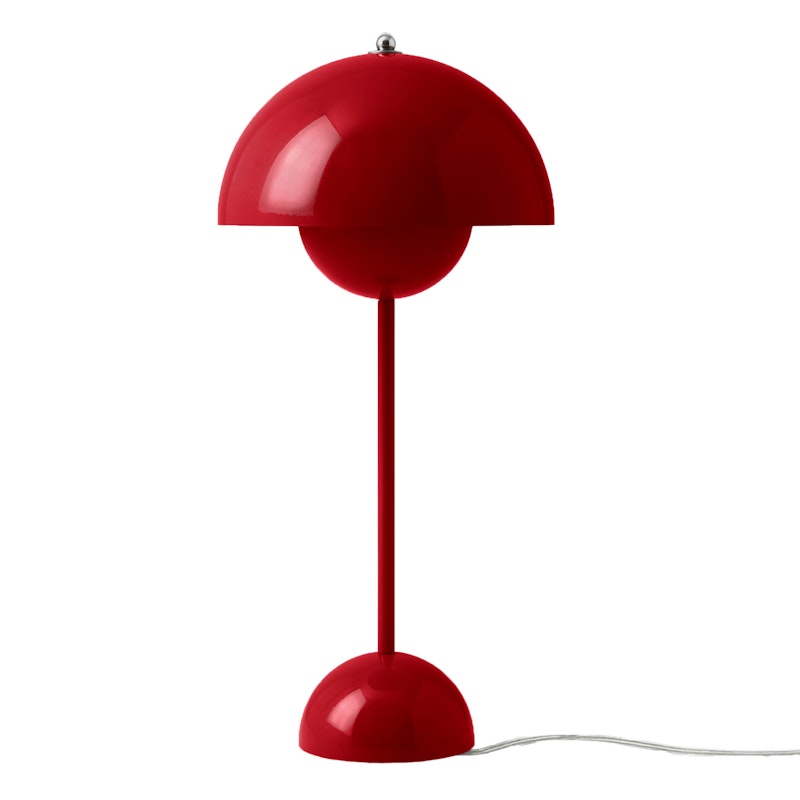 Flowerpot VP3 Tischlampe, Vermilion Red