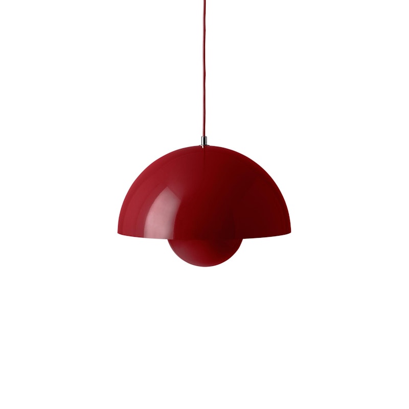 Flowerpot VP7 Pendant, Vermilion Red