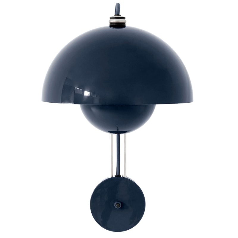 Flowerpot VP8 Wall Lamp, Steel Blue