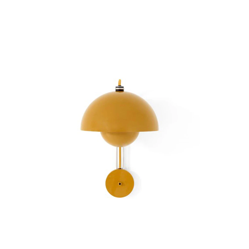 Flowerpot VP8 Wall Lamp, Mustard