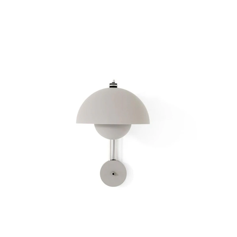Flowerpot VP8 Wall Lamp, Matt Light Grey