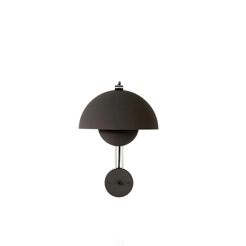 Flowerpot VP8 Wall Lamp, Matt Black