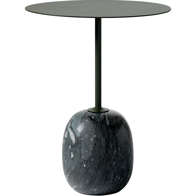 Lato LN8 Table 40 cm, Deep Green / Verde Grigio Marble
