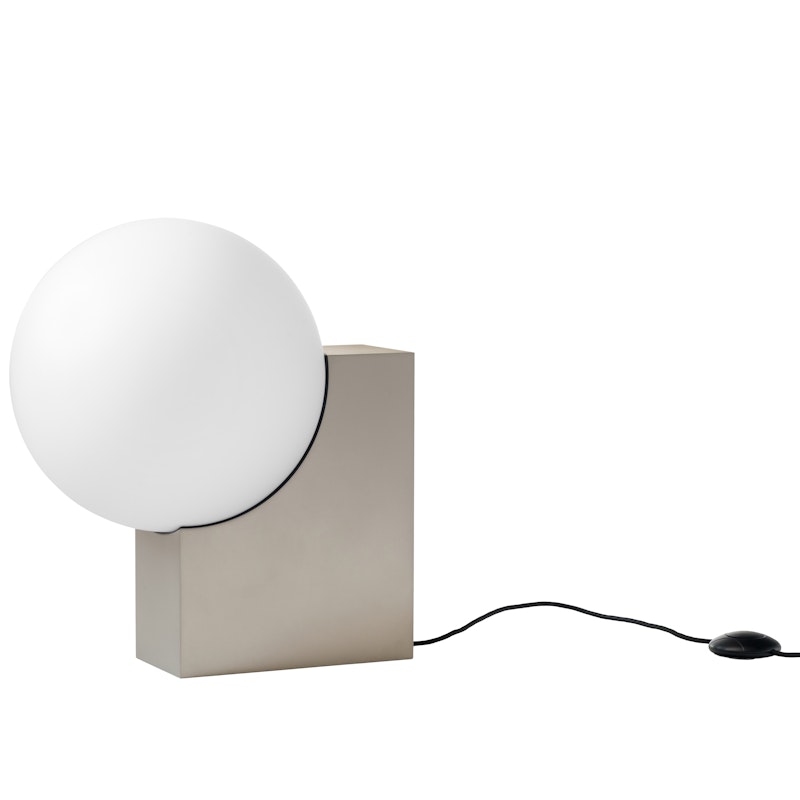 Journey SHY4 Floor Lamp, Brushed Steel / Opal Glass