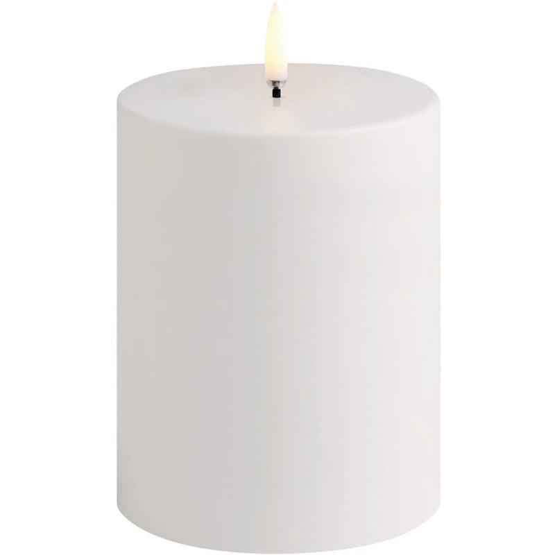 LED Pillar Candle Outdoor White, 10,1 x 12,8 cm
