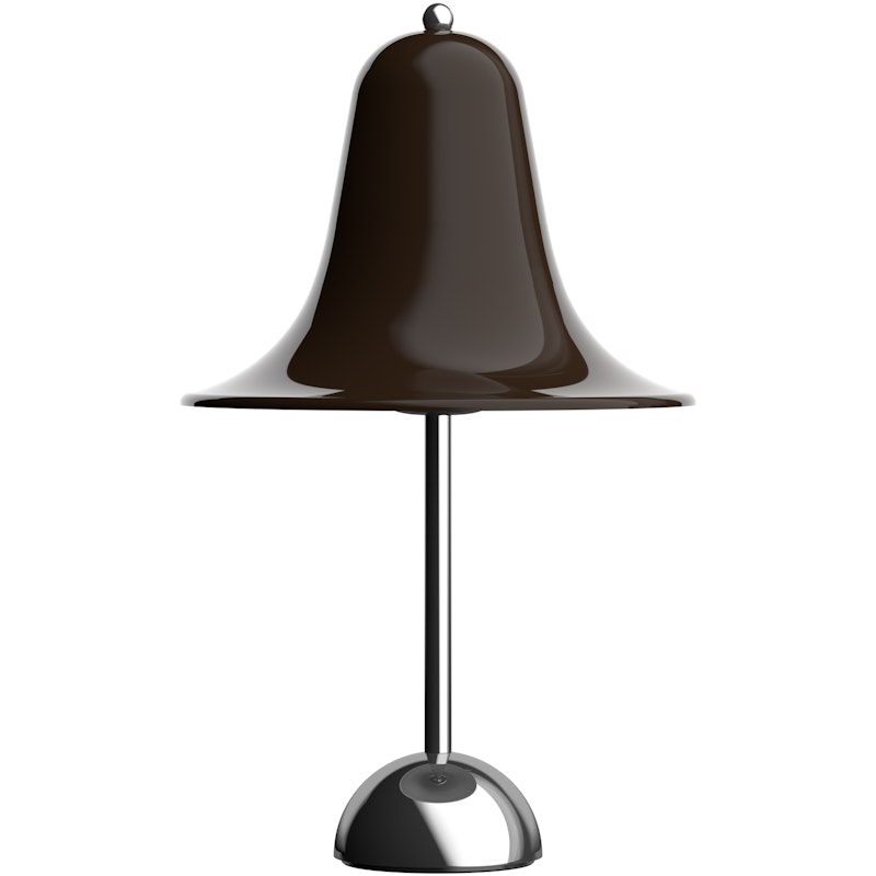 Pantop Table Lamp Ø23, Chrome / Pitch Brown
