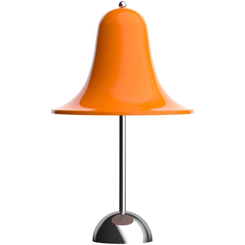 Pantop Table Lamp Portable Ø18, Chrome / Vivid Orange