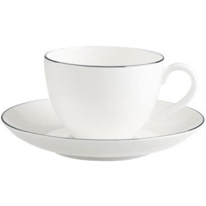 Anmut Platinum No.1 Kaffeetasse mit Unterteller