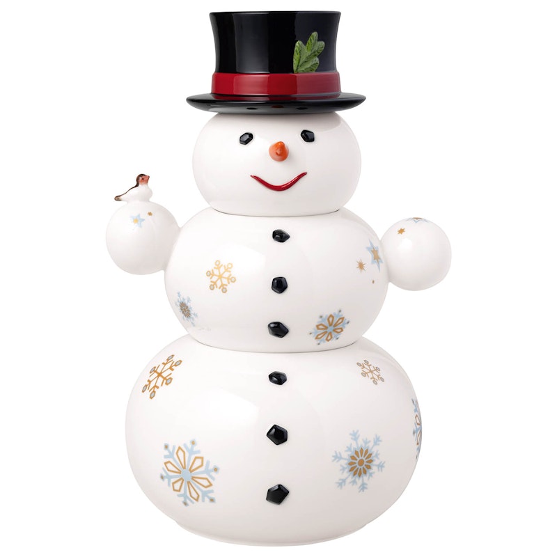 Christmas Toys Memory Snowman Jar, White