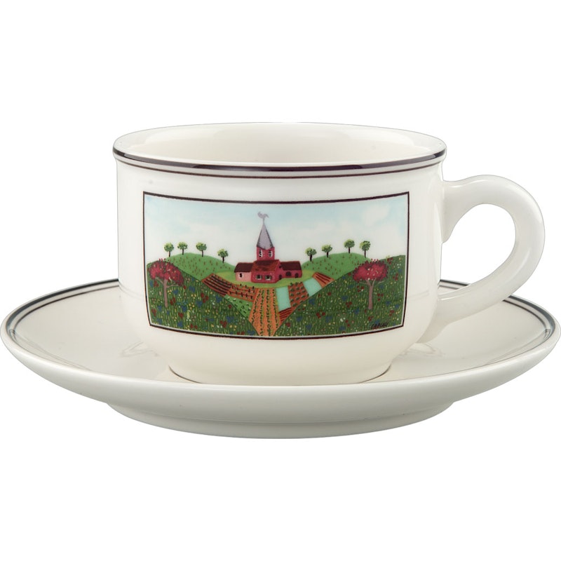 Design Naif Teetasse mit Unterteller