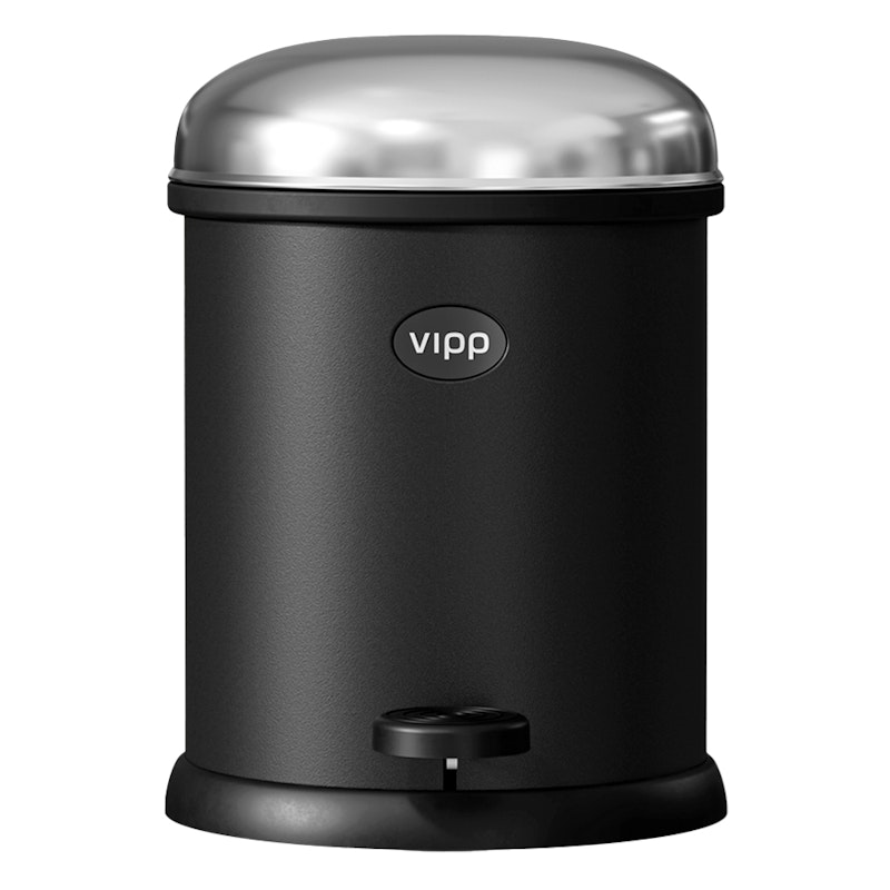 12 Pedal Bin Black, 3 L