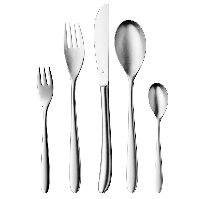 Silk Cutlery Set Matte Steel 30 Pieces