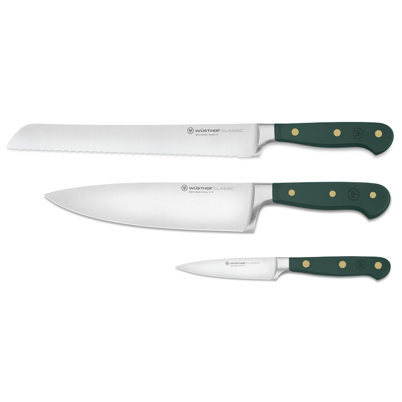 Classic Colour Starter Set With 3 Knives, Fresh Rosmary