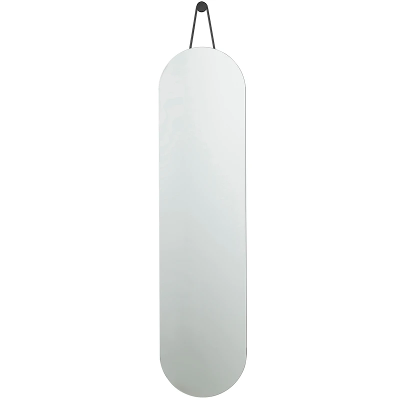 A-Wall Mirror 120x30 cm, Black