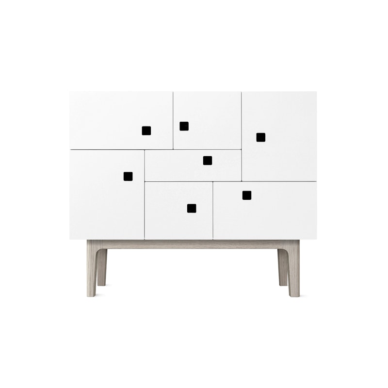 Peep C1 Sideboard, Angel White / Weiße Eiche