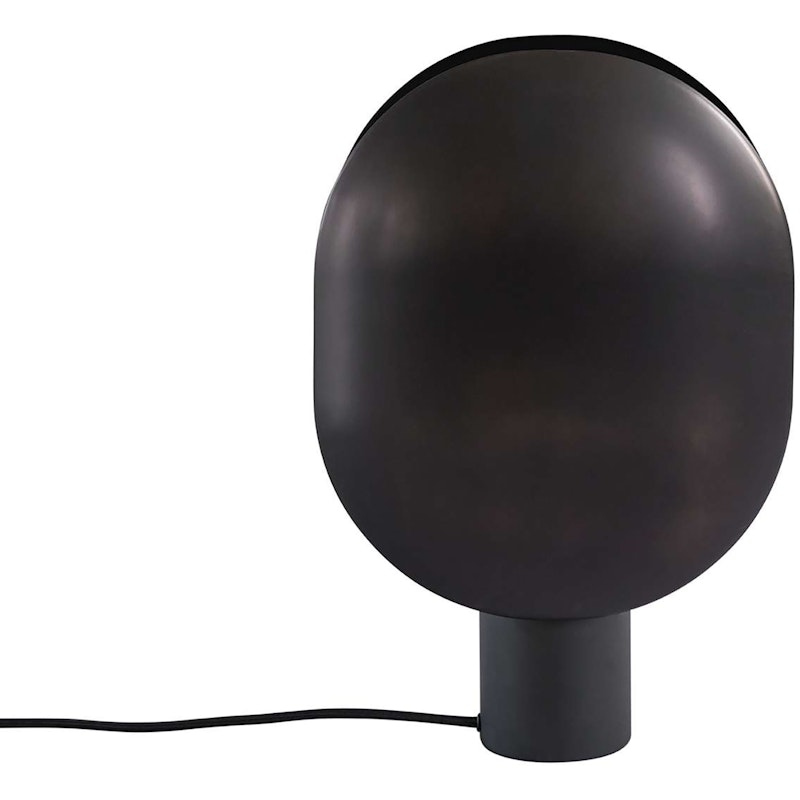 Clam Table Lamp, Burned Black