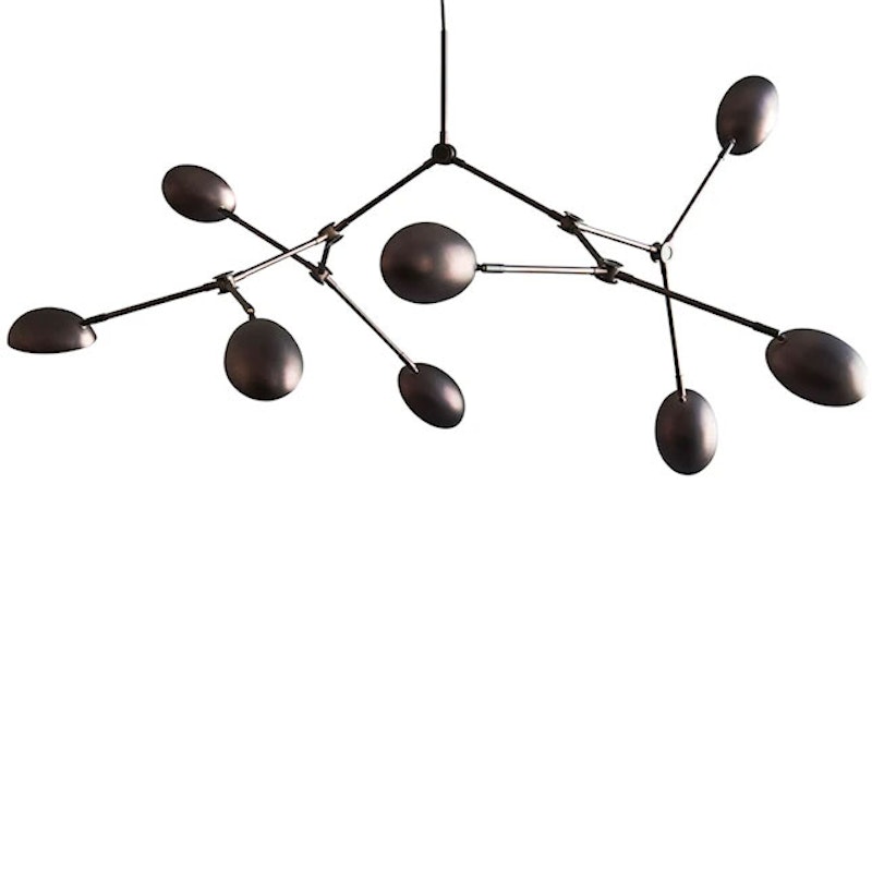 Drop Mini Chandelier, Burnt Black