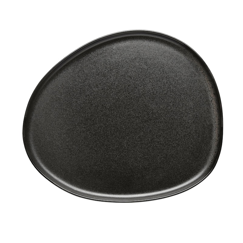 Raw Organic Teller 25x29 cm, Titanium Black