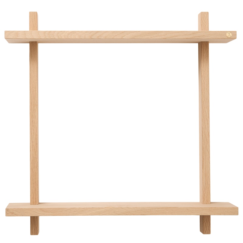 Treat Wandregal Doppelt 60x60 cm, Eiche