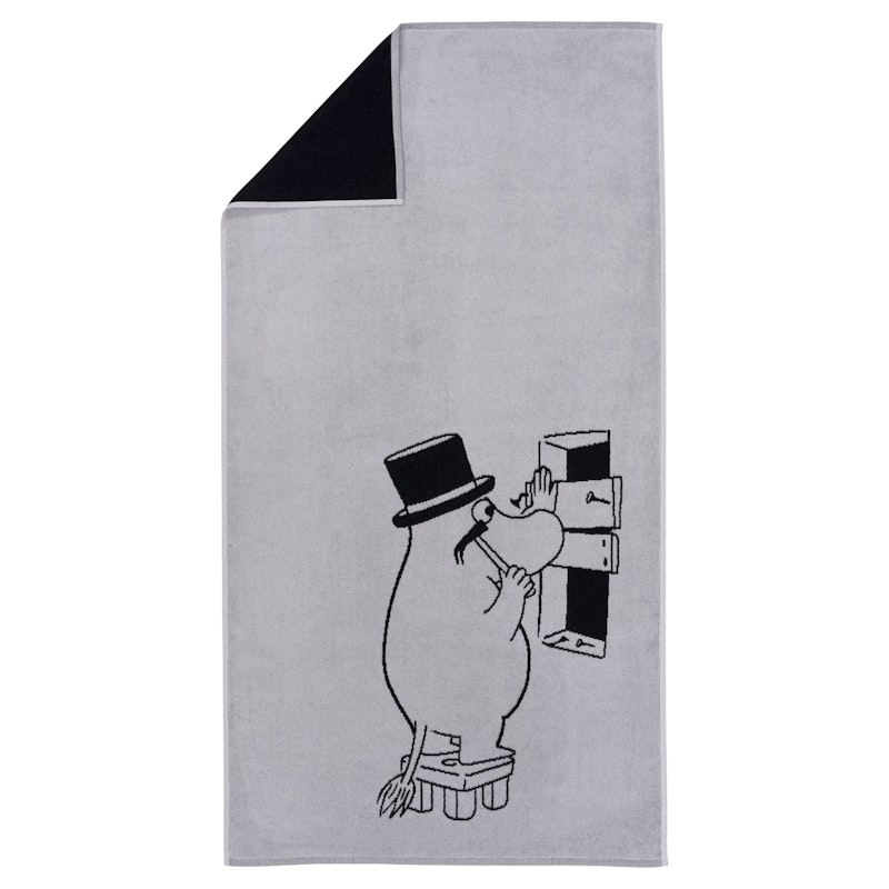 Moomin Badetuch 70x140 cm, Muminpapa Grau