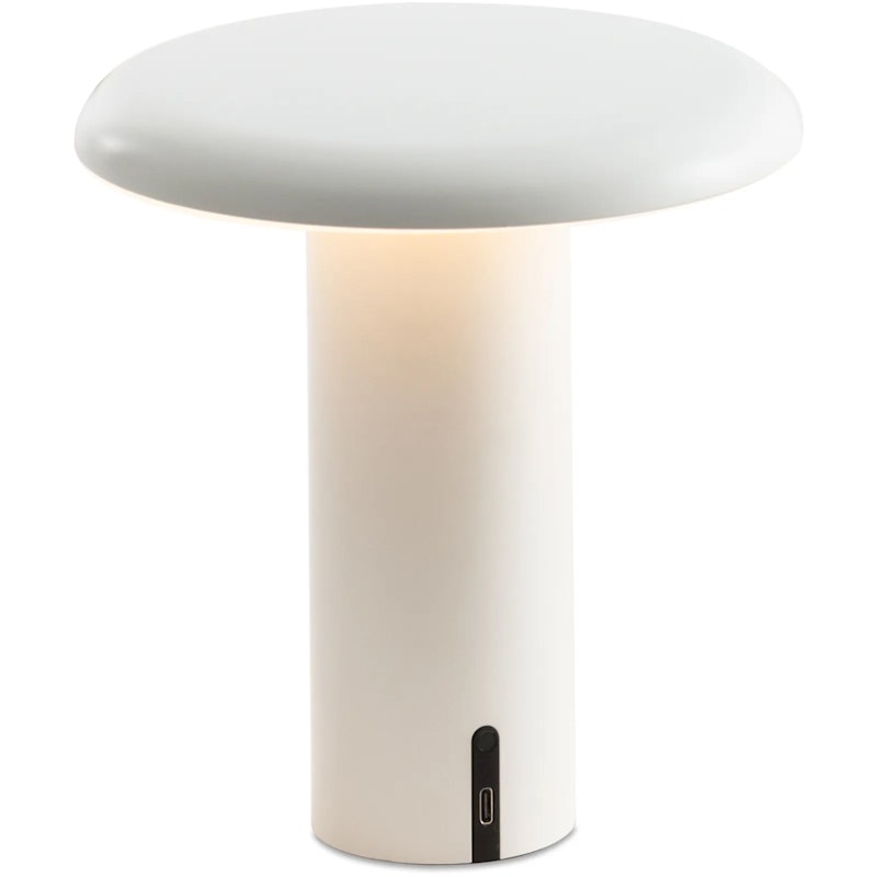 Takku Tischlampe Tragbar, Varnished White